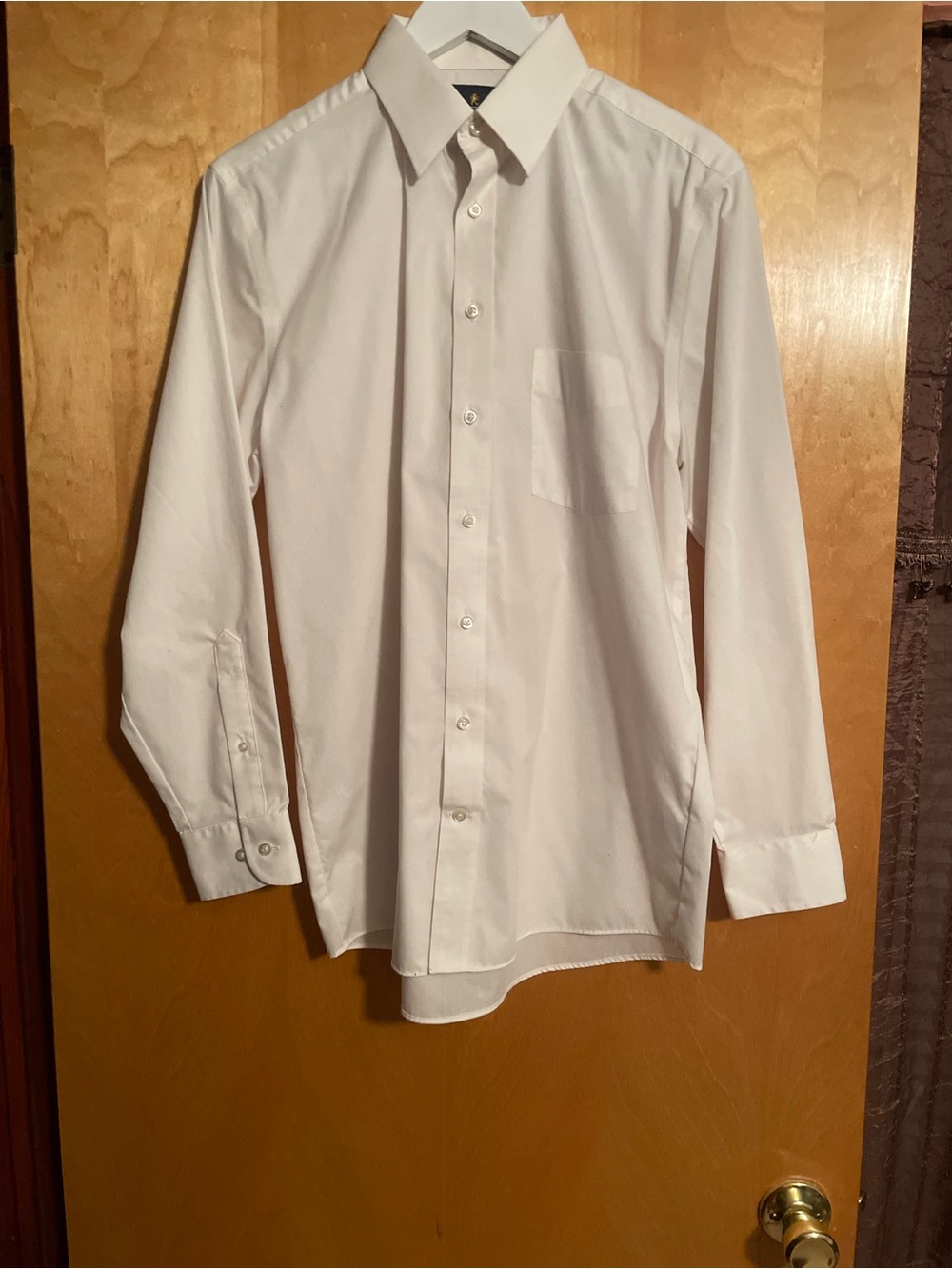Stafford Men's White Long-Sleeve Dress Shirt